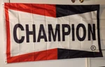 Champion Spark Plugs Logo Flag Banner 3X5 Ft Mancave Garage Mx/sx. Fixed Price $14.50.