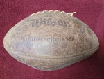 Vintage Wilson Interscholastic Football F1391 Dbl Lined Top Grain Cowhide. Fixed Price $39.99.