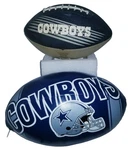 Rawlings Nfl Dallas Cowboys Hd Grip 8.5" Football & 9" Soft. Fixed Price $14.99.