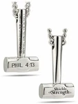 Men's Stainless Sledgehammer Pendant Necklace-phil 4:13 Shields Of Strength. Fixed Price $69.99.