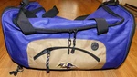 Baltimore Ravens Duffel Bag Tote, Nfl, Handles Strap, Purple Tan, Large. Fixed Price $29.99.