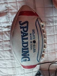 Vtg Coors Light Silver Bullet Leather Football 90S Spalding Made Usa (read). Fixed Price $25.00.