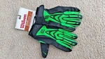 Wilson Gst Skill Football Glove Tacktech 3D Adult Size Color Black/green. Fixed Price $31.67.