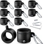 8 Pcs Flag Pole Rings For 0.76-1.0 With Metal Clip 360 Black. Fixed Price $28.99.