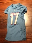 Rare 2001 Kansas Jayhawks Throwback Style Football Game Used Worn Jersey 17 Sz. Fixed Price $149.99.