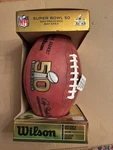 Nfl 2016 Super Bowl 50 Official Wilson Football Authentic Game "the Duke". Fixed Price $275.00.