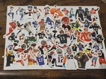 20 Pcs American Football Famous Players Sports Teams Stickers Brand New Set. Fixed Price $5.23.