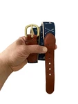 Vintage 18 Hole Golf Belt Mens 38 Americana Classic Preppy Charleston Sc Flag. Fixed Price $19.88.