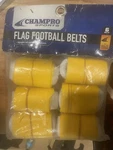 Champro Sports Football Flag Belts Gold/yellow 1-PAL Six. Fixed Price $10.00.