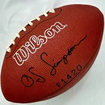 Leather Oj Simpson**printed Autograph** F1420 Wilson Football 1970'S Made Usa. Fixed Price $69.99.