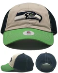 Seattle Seahawks New Nfl Fan Favorite 47 Varsity Clean Up Green Blue Dad Hat Cap. Fixed Price $19.99.