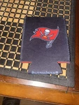 Tampa Bay Buccaneers Nfl 5/3 Bank 12OZ Black Red Logo Koozie Cooler Holder. Fixed Price $7.00.