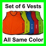 6 Scrimmage Vests Soccer Basketball Football Youth Adult Pinnies Jerseys. Fixed Price $19.95.