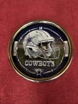 Wincraft Nfl Dallas Cowboys 12" Round Chrome Wall Clock Usa. Fixed Price $19.99.