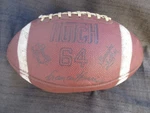 Vintage 1970S Hutch 64 Leather Football Franco Harris Pittsburgh Steelers. Fixed Price $25.99.