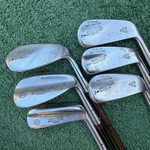 Wilson Helen Hicks National Champ Irons Faux Wood Shafts Vintage Leather Grips. Fixed Price $99.95.