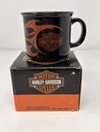 Harley Davidson Flaming Bar And Shield Mug Vintage 2004 New Box. Fixed Price $16.95.