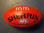 Afl T.w. Sherrin Football Kangaroo Brand Orange Red Super Grip Australia. Fixed Price $44.99.
