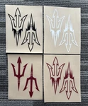Arizona State Sundevils Football Helmet Decals - Variations. Fixed Price $19.99.