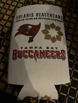 Tampa Bay Buccaneers Nfl-solaris Healthcare Logo Koozie Big Cooler Holder. Fixed Price $8.00.