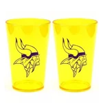 2PK Minnesota Vikings Tumbler 12OZ Yellow Acrylic Drink Cup Nfl Official Merch. Fixed Price $8.98.