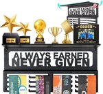 Metal Medal Hanger Displaynon-slip Trophy Shelf With 20 Hookswall Mountheavy .... Fixed Price $30.56.