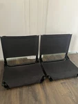 Pair Of Cascade Mountain Sturdy Folding Stadium Bleacher Seats Black. Fixed Price $31.50.