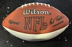 Emmitt Smith Dallas Cowboys Autographed Wilson White Panel Football. Fixed Price $99.99.