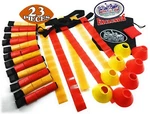 Deluxe 14-MAN Flag Football Set With Belts, Cones, Beanbag & Storage. Fixed Price $37.95.