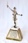 Sterling Silver Football Statue/medal/trophy. King George's Jubilee Trust 1935.. Fixed Price $643.15.