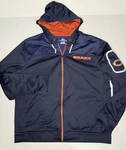 Chicago Bears Majestic Therma Base Full Zip Hoodie 2XL Navy Blue Nfl. Fixed Price $47.99.