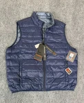 Nwt Hawke &co Pro Series Men's Navy /gray Reversible Down Puffer Vest Size Xl. Fixed Price $40.22.
