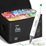 Ohuhu Alcohol 200 Colors - Chisel & Fine Dual Tip Art Drawing Set. Fixed Price $120.89.