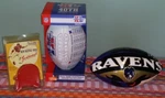 Super Bowl Xl Football-jan Stenerud Nfl Kicking Tee-baltimore Ravens Memorabilia. Fixed Price $15.95.