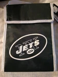 Nfl New York Jets Insulated Lunch Bag With Hook Loop Closure 9X6X4. Fixed Price $9.99.