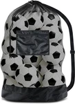 Brotou Large Soccer Ball Mesh Bag, Drawstring Sports Storage With Zipper Pocket. Fixed Price $8.39.