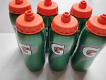 6 Gatorade Water Bottles 20OZ Team Pack New Sports Squeeze Sideline. Fixed Price $18.99.