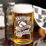 Fantasy Football Engraved Beer Can Glass Ffl - Custom Engraving Pint. Fixed Price $11.13.