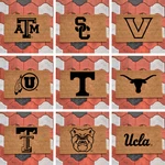 Ncaa Laser Engraved Welcome Door Mats - 18"X30" Coir Fiber Pick Team. Fixed Price $39.99.