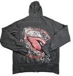 Arizona Cardinals Nfl Pro Line Hoodie Mens Small Full Zip Sweatshirt Black. Fixed Price $11.96.