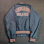 Vintage 80S Chalk Line Chicago Bears Mens Large Bomber Jacket Nfl Football. Fixed Price $128.99.