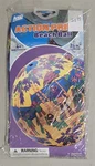 Vtg Inflatable Beach Ball Tropical Island Action Print Colorful 24" Aqua Leisure. Fixed Price $24.99.