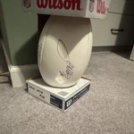 Wilson Nfl Autograph Series Football Signed By James White Patriots. Fixed Price $200.00.