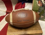 Vintage 1970S Spalding Leather Nfl Football W/laces Lydell Mitchell Display. Fixed Price $79.00.