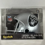 3M Scotch Dispenser - Las Vegas Raiders Football Helmet W/ Tape! New. Fixed Price $17.95.