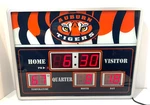 Auburn Tigers Team Scoreboard Clock 19' X 14' **tested And Works**. Fixed Price $109.00.