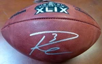 Russell Wilson Signed Super Bowl Xlix Leather Football Seattle Seahawks Rw Holo. Fixed Price $199.00.