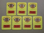 (7) 1971 Topps Football Game Inserts Field Position/first Down Marker Card. Fixed Price $7.00.