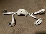 Nfl Adams Schutt Pro 100 Hard Cup 4 Pt High Mount Football Helmet Chinstrap. Fixed Price $49.99.
