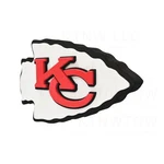 New Nfl Kansas City Chiefs 3D Fan Foam Logo Holding / Wall Sign 18.5" X 11.7". Fixed Price $33.70.